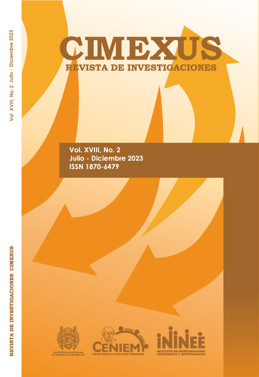 Revista Cimexus Año 2023 Vol. XVIII Núm. 2 Julio - Diciembre